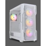 Nanoxia DS-9 ARGB TG-Mesh Airflow Gaming Midi Tower Κουτί Υπολογιστή με Πλαϊνό Παράθυρο Λευκό DS-9ARGB-W - Image 3