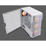 Nanoxia DS-9 ARGB TG-Mesh Airflow Gaming Midi Tower Κουτί Υπολογιστή με Πλαϊνό Παράθυρο Λευκό DS-9ARGB-W - Image 4