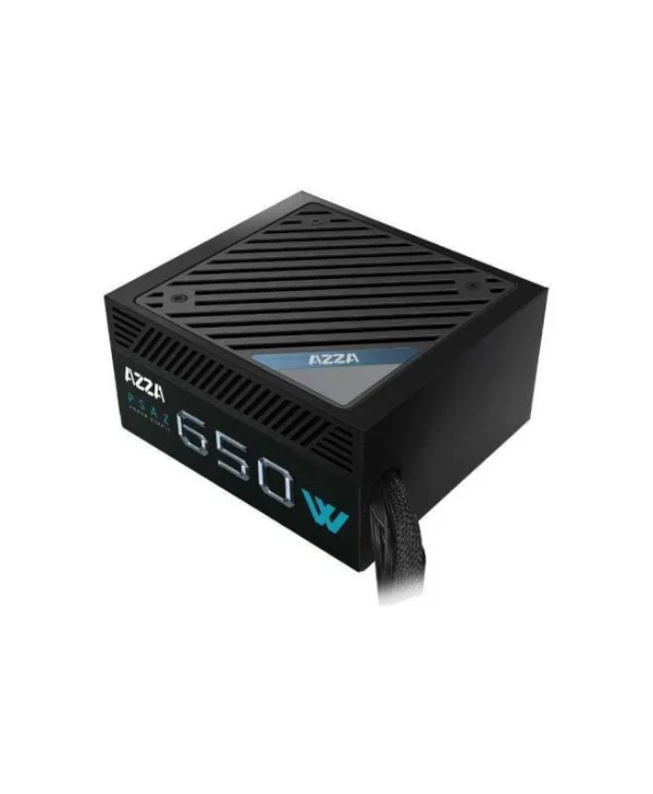 Azza PSAZ-650B 650W Μαύρο Τροφοδοτικό Υπολογιστή Full Wired 80 Plus Standard