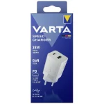 Varta Φορτιστής Χωρίς Καλώδιο GaN με Θύρα USB-A και Θύρα USB-C 20W Λευκός (57955 101 111) 57955101111 - Image 2
