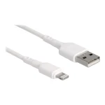 DeLock USB-A to Lightning Cable Λευκό 0.3m (87866)