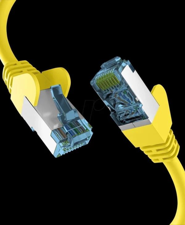 EFB S/FTP Cat.7 (10Gbps) Καλώδιο Δικτύου Ethernet 1m Κίτρινο EC020200179