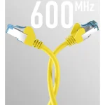 EFB S/FTP Cat.7 (10Gbps) Καλώδιο Δικτύου Ethernet 1m Κίτρινο EC020200179 - Image 2