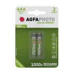 AgfaPhoto Επαναφορτιζόμενες Μπαταρίες AAA Ni-MH 900mAh 1.2V 2τμχ 131-802824