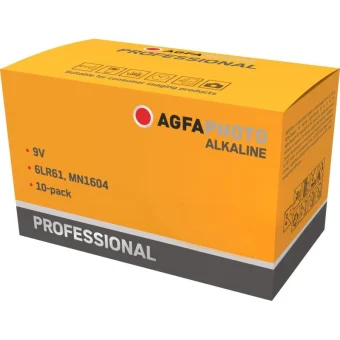 AgfaPhoto Αλκαλικές Μπαταρίες 9V 10τμχ Battery 110-858463