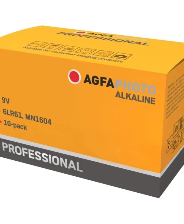 AgfaPhoto Αλκαλικές Μπαταρίες 9V 10τμχ Battery 110-858463