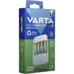 Varta Eco Charger Pro Recycled USB 4 Μπαταριών Ni-MH Μεγέθους AA/AAA Σετ με 4x AAA 800mAh 57683101131 - Image 4