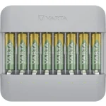 Varta Eco Charger Multi Recycled USB 8 Μπαταριών Ni-MH Μεγέθους AA/AAA Σετ με 8x AA 2100mAh σε Γκρι χρώμα 57682101121