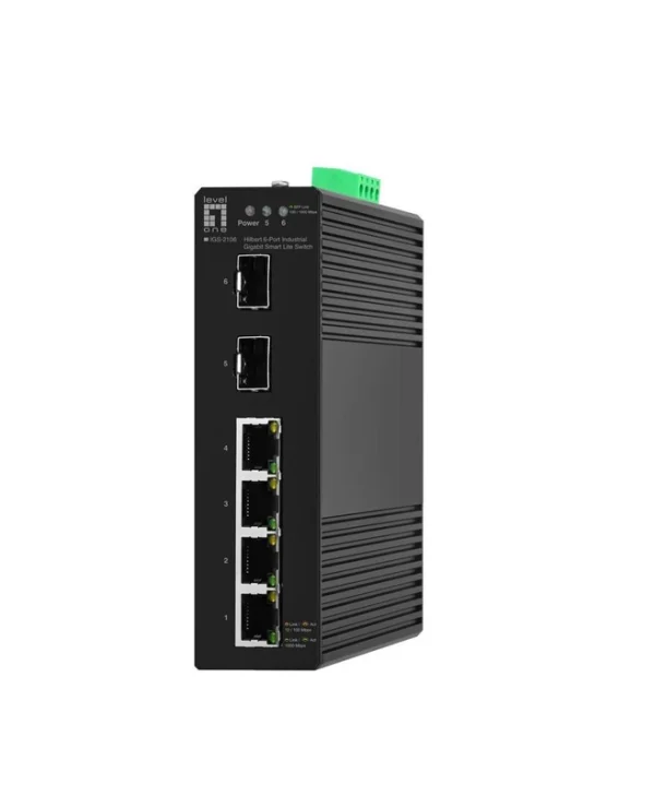 Level One IGS-2106 Managed L2 PoE Switch με 4 Θύρες Gigabit (1Gbps) Ethernet και 2 SFP Θύρες