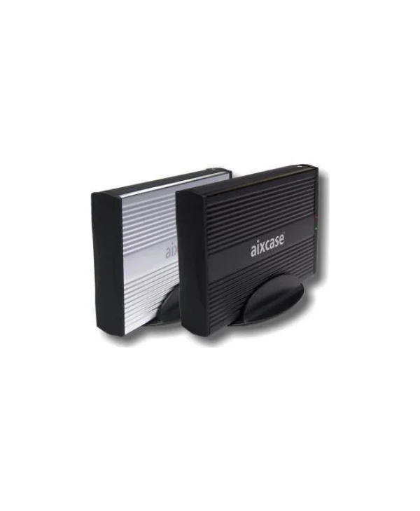 Aixcase Θήκη για Σκληρό Δίσκο 3.5" SATA III με σύνδεση USB 2.0 σε Ασημί χρώμα 3IX-BSUB3A1-S