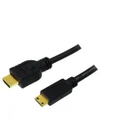 LogiLink HDMI 1.4 High Speed 1080p 120Hz Cable HDMI male - mini HDMI male 2m Μαύρο CH0023