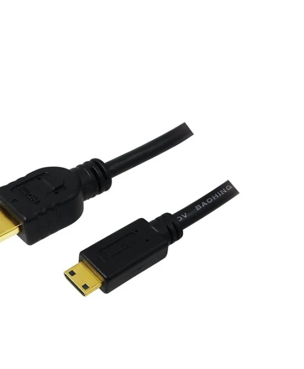 LogiLink HDMI 1.4 High Speed 1080p 120Hz Cable HDMI male - mini HDMI male 2m Μαύρο CH0023