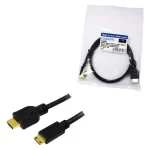 LogiLink HDMI 1.4 High Speed 1080p 120Hz Cable HDMI male - mini HDMI male 2m Μαύρο CH0023 - Image 4