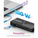 Icy Box USB-C Docking Station με HDMI/DisplayPort 4K PD Ethernet Μαύρο (IB-DK2246AC) 61001 - Image 6