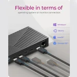 Icy Box USB-C Docking Station με HDMI/DisplayPort 4K PD Ethernet Μαύρο (IB-DK2246AC) 61001 - Image 8