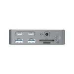 Conceptronic DONN25G 15-in-1 USB-C Docking Station με HDMI/DisplayPort 4K PD Ethernet και σύνδεση 3 Οθονών Ασημί - Image 4
