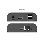 Extender Extender Over Cat.6 Twisted Pair Hdmi 4k/60hz Kvm Usb 2.0 Via 1g Ip Up To 120m/200m Max 253 Receivers Touch Screen DS-55355 - Image 2
