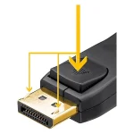 Goobay 74756 Καλώδιο DisplayPort male - DisplayPort male 2m Μαύρο - Image 2