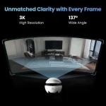 Enabot EBO Air 2 Plus IP Companion Robot Κάμερα Wi-Fi Full HD+ 5MP Μπαταρίας με Αμφίδρομη Επικοινωνία Γκρι WH287326 - Image 6