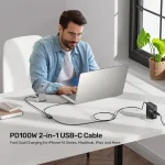 USB 2.0 Cable USB-C male - USB-C 100W 3m C14146ABK01-1.8M - Image 4