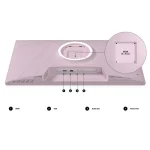Japannext JN-I238FHD120F IPS Gaming Monitor 23.8" FHD 1920x1080 Ροζ JN-I238FHD120F-HSP-PK - Image 5