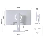 Japannext JN-I238FHD120F IPS Gaming Monitor 23.8" FHD 1920x1080 Λευκό JN-I238FHD120F-HSP-W - Image 3