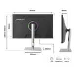 Japannext JN-I270FHD200F-HSP IPS HDR Gaming Monitor 27" FHD 1920x1080 200Hz - Image 4