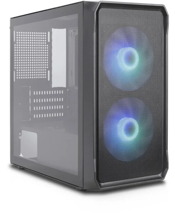 Silentware Air 10 Gaming Midi Tower Κουτί Υπολογιστή με Πλαϊνό Παράθυρο και ARGB Φωτισμό Μαύρο AIR10