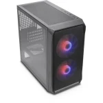 Silentware Air 10 Gaming Midi Tower Κουτί Υπολογιστή με Πλαϊνό Παράθυρο και ARGB Φωτισμό Μαύρο AIR10 - Image 2
