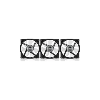 In Win Aurora Case Fan 120mm (2000rpm / 40.26cfm) με RGB Φωτισμό και Σύνδεση 6-Pin 3τμχ AURORAFAN-1PK-BW
