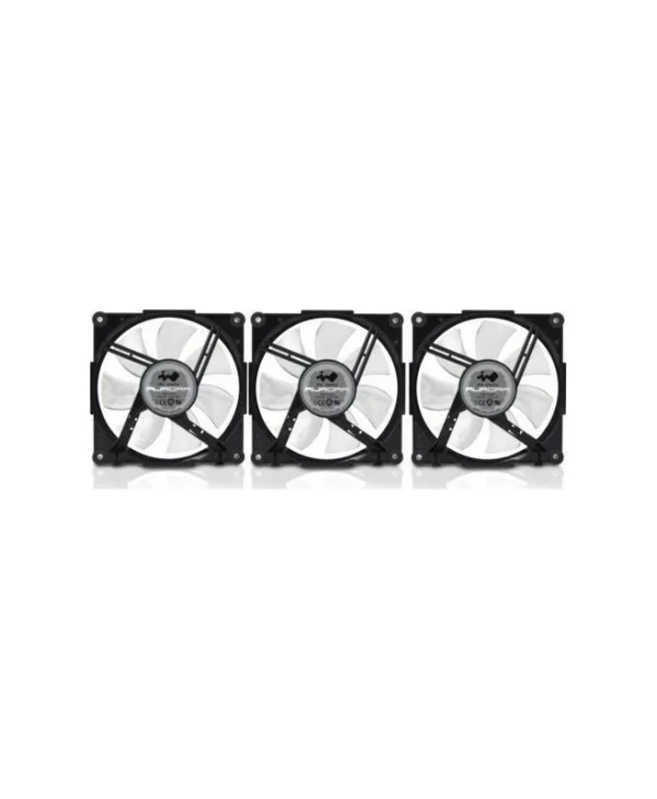 In Win Aurora Case Fan 120mm (2000rpm / 40.26cfm) με RGB Φωτισμό και Σύνδεση 6-Pin 3τμχ AURORAFAN-1PK-BW