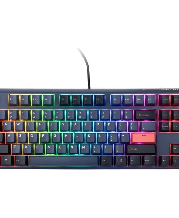 Ducky One 3 Cosmic Gaming Μηχανικό Πληκτρολόγιο Tenkeyless με Cherry MX Ergo Clear διακόπτες και RGB φωτισμό (Αγγλικό US) 100352893