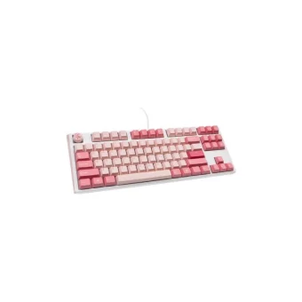 Ducky One 3 TKL Gossamer Gaming Μηχανικό Πληκτρολόγιο Tenkeyless με Cherry MX Ergo Clear διακόπτες (Αγγλικό US) Ροζ 100352889