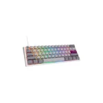 Ducky Wired One 3 Mist Mini Gaming Μηχανικό Πληκτρολόγιο 60% με Cherry MX Brown διακόπτες και RGB φωτισμό (Αγγλικό US) White/Grey 100043109
