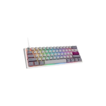 Ducky Wired One 3 Mist Mini Gaming Μηχανικό Πληκτρολόγιο 60% με Cherry MX Brown διακόπτες και RGB φωτισμό (Αγγλικό US) White/Grey 100043109