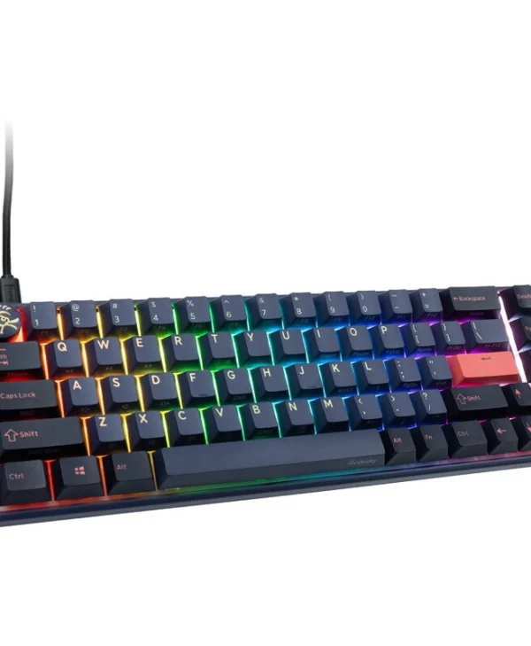 Ducky Wired One 3 Cosmic Sf Gaming Μηχανικό Πληκτρολόγιο 65% με Cherry MX Speed Silver διακόπτες και RGB φωτισμό (Αγγλικό US) 100043107