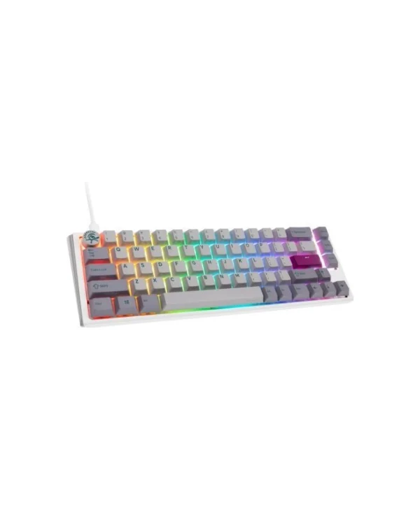 Ducky Wired One 3 Mist Sf Gaming Μηχανικό Πληκτρολόγιο 65% με Cherry MX Red διακόπτες και RGB φωτισμό (Αγγλικό US) Λευκό 100043101