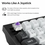 Keychron Q6 HE Q6H-M1 Ασύρματο Ηall Effect Gaming Πληκτρολόγιο με Custom Purple διακόπτες και RGB φωτισμό (Αγγλικό US) - Image 6