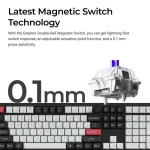 Keychron Q6 HE Q6H-M1 Ασύρματο Ηall Effect Gaming Πληκτρολόγιο με Custom Purple διακόπτες και RGB φωτισμό (Αγγλικό US) - Image 7