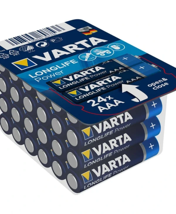Varta LongLife Power Αλκαλικές Μπαταρίες AAA 1.5V 24τμχ 04903121134