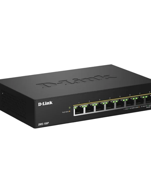 D-Link DMS-108P/E L2 Switch με 8 Θύρες Gigabit (1Gbps) Ethernet