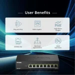 D-Link DMS-108P/E L2 Switch με 8 Θύρες Gigabit (1Gbps) Ethernet - Image 2