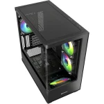 Sharkoon SHARK CM100 Gaming Micro Tower Κουτί Υπολογιστή με Πλαϊνό Παράθυρο και ARGB Φωτισμό Μαύρο 4044951041107 - Image 3