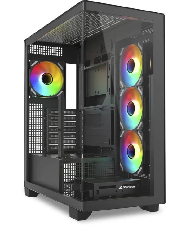 Sharkoon Elite Shark CA500 Gaming Midi Tower Κουτί Υπολογιστή με Πλαϊνό Παράθυρο και ARGB Φωτισμό Μαύρο 4044951041121