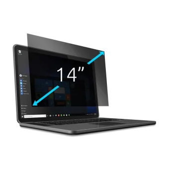 Kensington Privacy Filter 14" Notebooks 16:10 Removable 2-way Privacy Screen Anti-spy Screen Protector Anti-glare Coating & Blue Light Reduction Transparent 628967 EQ140A1610E