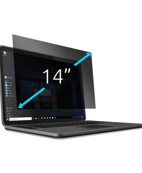 Kensington Privacy Filter 14" Notebooks 16:10 Removable 2-way Privacy Screen Anti-spy Screen Protector Anti-glare Coating & Blue Light Reduction Transparent 628967 EQ140A1610E