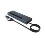 Icy Box Hub 9 Θυρών με σύνδεση USB-A Γκρι 61158 - Image 9