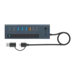Icy Box Hub 9 Θυρών με σύνδεση USB-A Γκρι 61158 - Image 10