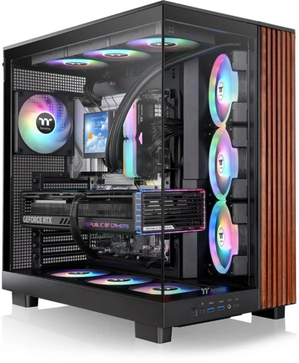 Thermaltake View 380 XL WS ARGB Gaming Midi Tower Κουτί Υπολογιστή με Πλαϊνό Παράθυρο Μαύρο CA-11E-00M1WN-WS