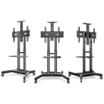 Onkron Βάση Τηλεόρασης Δαπέδου έως 70" και 45kg Μαύρο TS1551-B